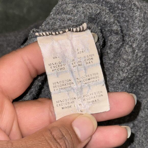 Champion Hoodie Men’s Large Gray Drawstring Kangaroo Pocket Long Sleeve Pullover - Picture 4 of 8